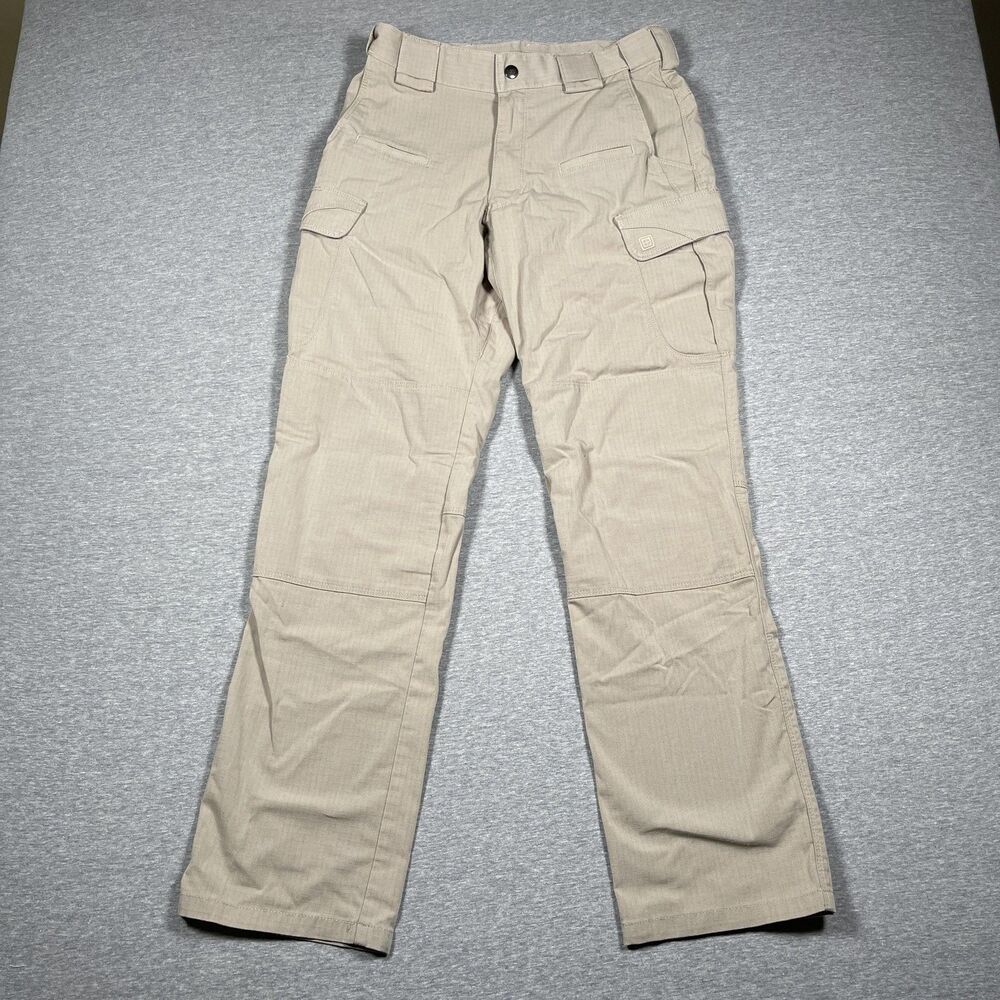 5.11 Tactical Cargo Pants Mens 30x32 Beige Polyester Cotton Workwear Utility